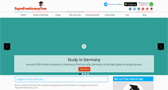 Desktop Screenshot of degreefromgermany.com